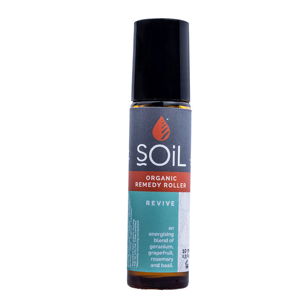 Roll-On Revive cu Uleiuri Esențiale Pure Organice ECOCERT, 10 ml | SOiL