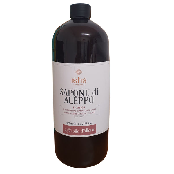SAPUN LICHID DE ALEP CU 25% ULEI DE DAFIN 1000ML