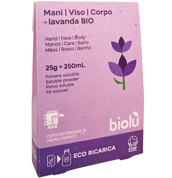 SAPUN LICHID CU LAVANDA BIO PUDRA ECO-REFILL 25G
