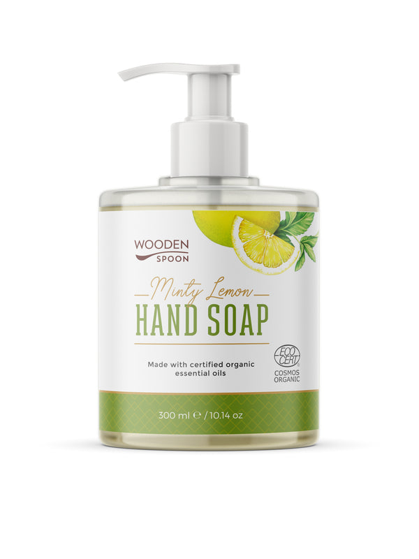 SAPUN LICHID PENTRU MAINI CU MENTA SI LAMAIE BIO 300ML