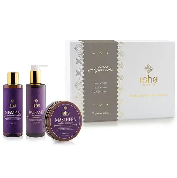 SET CADOU RITUAL AYURVEDIC PENTRU PAR - SAMPON 200ML , BALSAM 200ML , MASCA 200ML