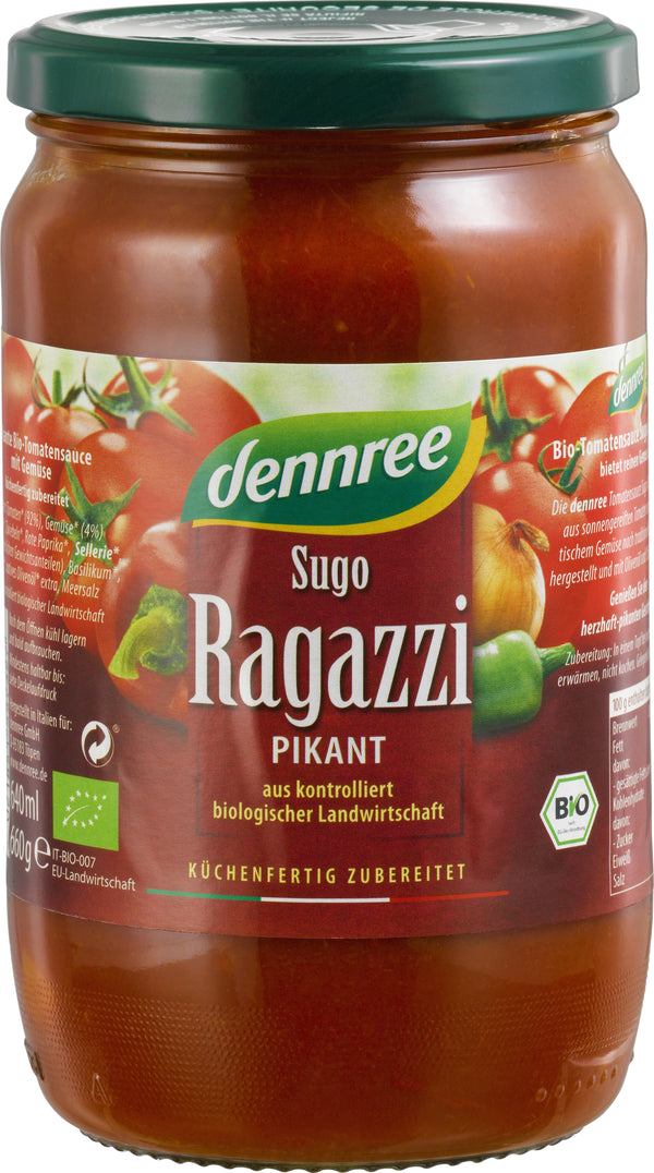SOS DE ROSII PICANT SUGO RAGAZZI BIO 660G