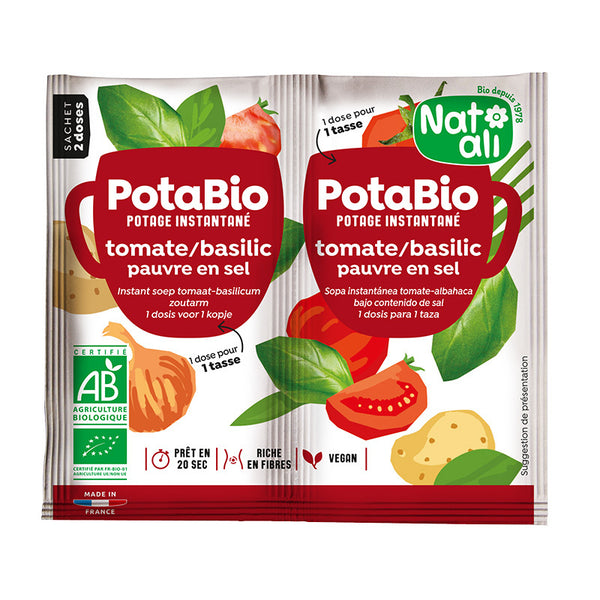 SUPA INSTANT CU ROSII, BUSUIOC SI LEGUME BIO ( 2 BUCATI X 8.5G ) 17G
