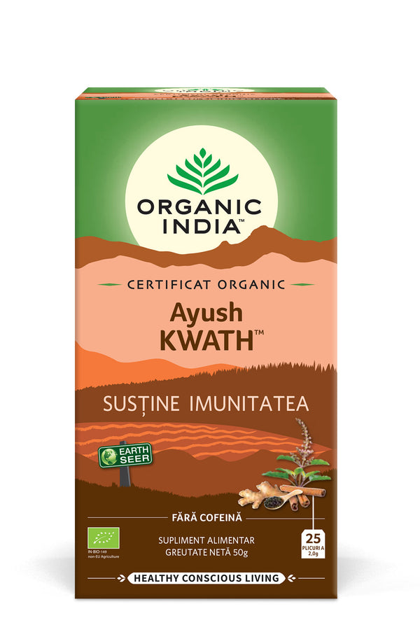 Ceai Tulsi Ayush KWATH, 25plicuri ECO | Organic India