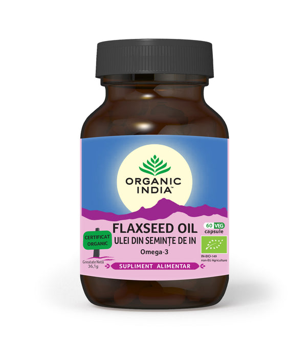 Ulei din Semințe In Organic, Omega-3, 60 cps ECO | Organic India