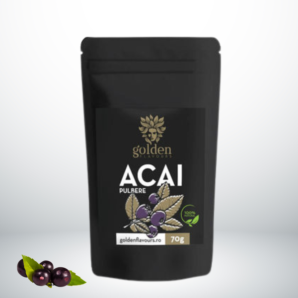 Acai Pulbere 100% Naturală, 70g | Golden Flavours