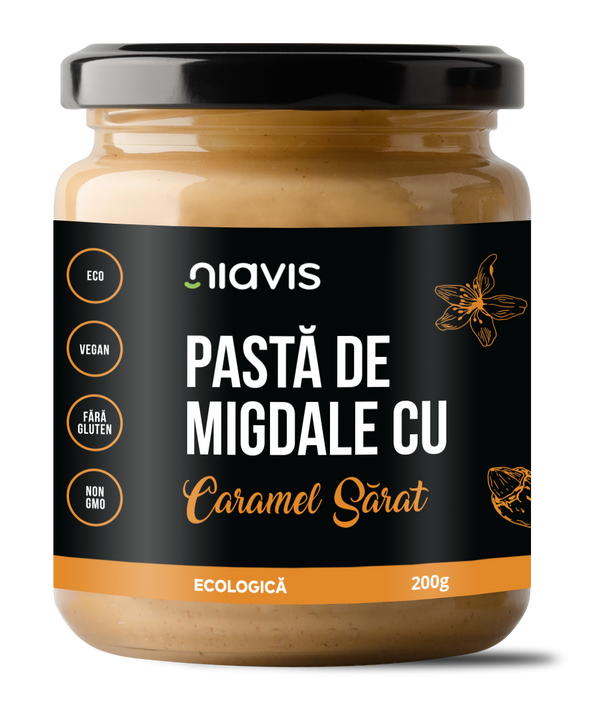 Pasta de Migdale cu Caramel Sarat Ecologica/BIO 200g