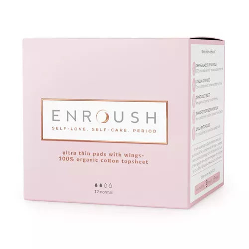 Absorbante 100% Organice NORMAL, 12 bucăți | Enroush