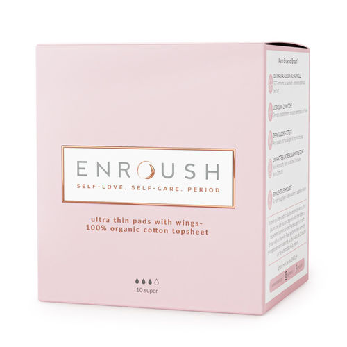 Absorbante 100% Organice SUPER, 10 bucăți | Enroush