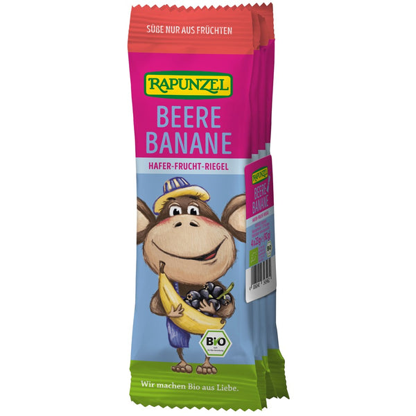 Baton bio cu ovaz fructe de padure si banane pentru copii 3 ani, 92g