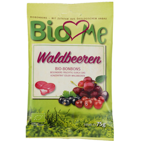 Bomboane bio cu fructe de padure, 75g