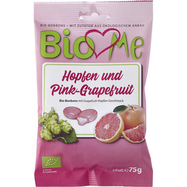 Bomboane bio cu grapefruit roz, 75g