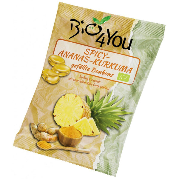 Bomboane picante cu ananas si curcuma, 75g