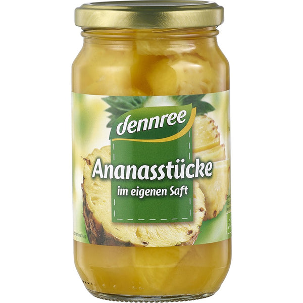 Bucati de ananas in suc propriu, 350g