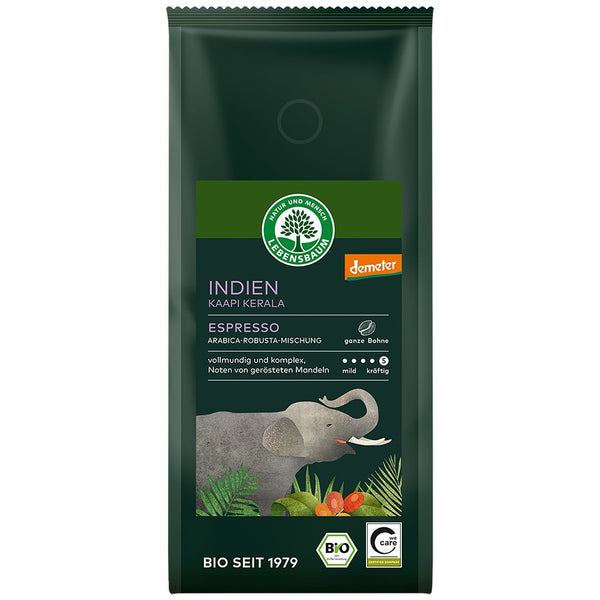 Cafea bio India Kaapi Kerala Espresso boabe, 250g