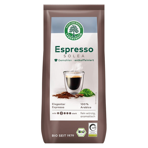 Cafea Solea espresso macinata decofeinizata, 250g