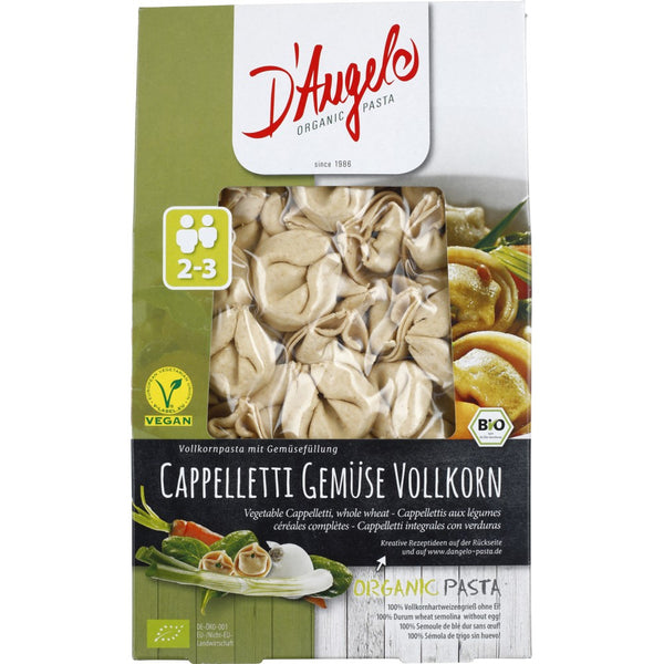 Cappelletti din cereale integrale umplute cu legume, 250g