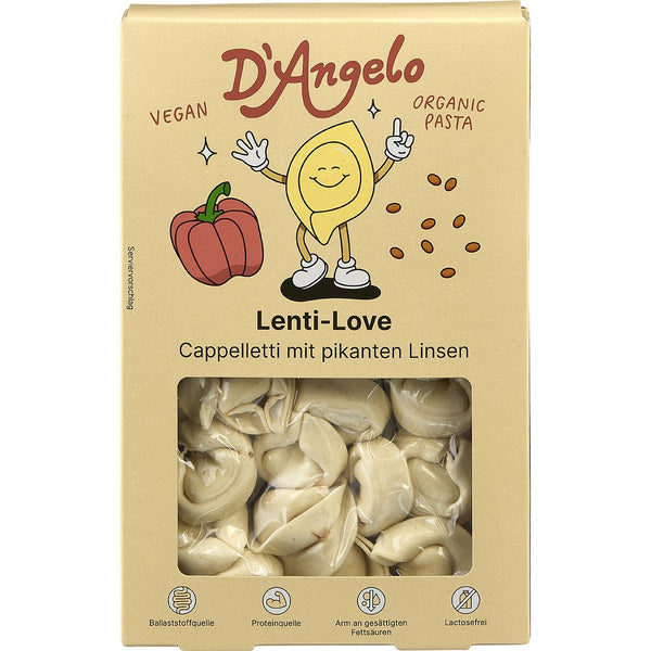 Cappelletti vegane bio picante cu linte, 250g