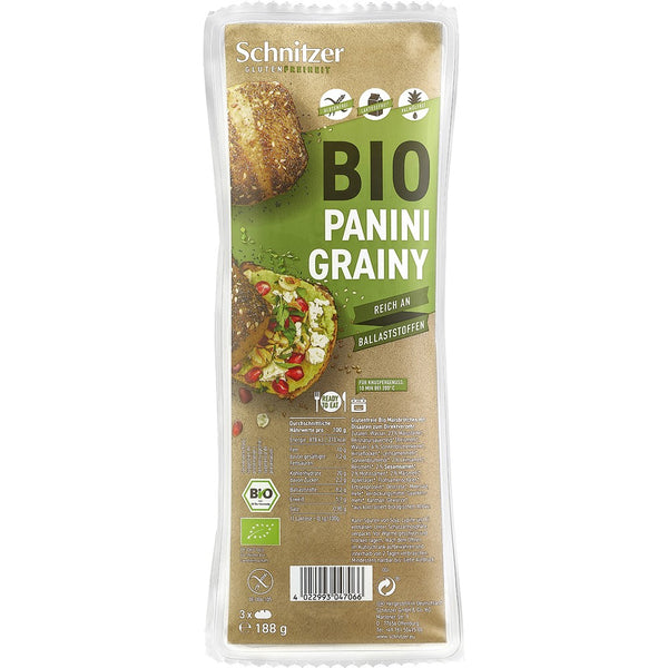 Chifle panini bio cu seminte fara gluten, 188g