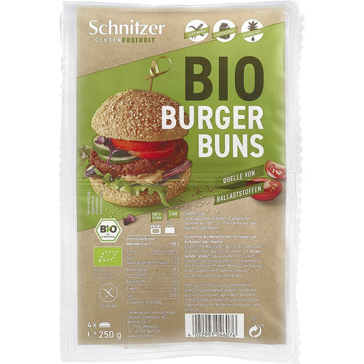 Black Friday - Reduceri Chifle BIO pentru hamburger fara gluten, 250g Promotie - Bioshops.ro