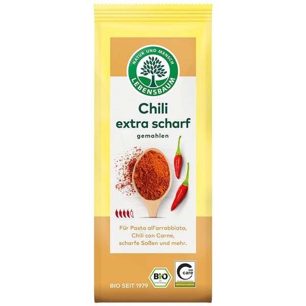 Chili bio macinat foarte iute, 50g