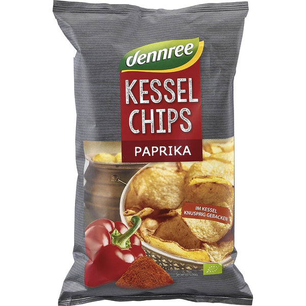 Chipsuri bio de cartofi cu boia, 125 g