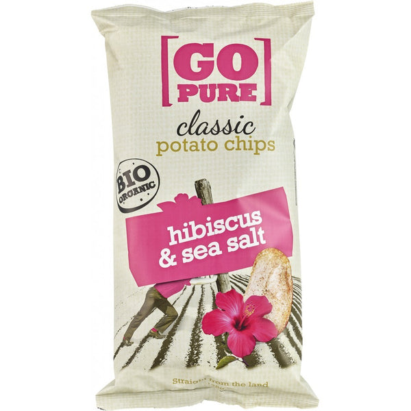 Chipsuri de cartofi cu hibiscus si sare de mare, 125g