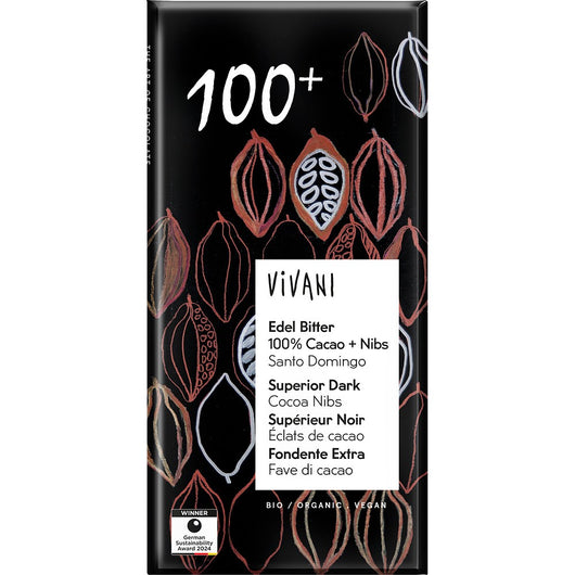 Black Friday - Reduceri Ciocolata amara 100% cacao vegana, 80g Promotie - Bioshops.ro