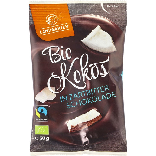 Cocos invelit in ciocolata amaruie, 50g