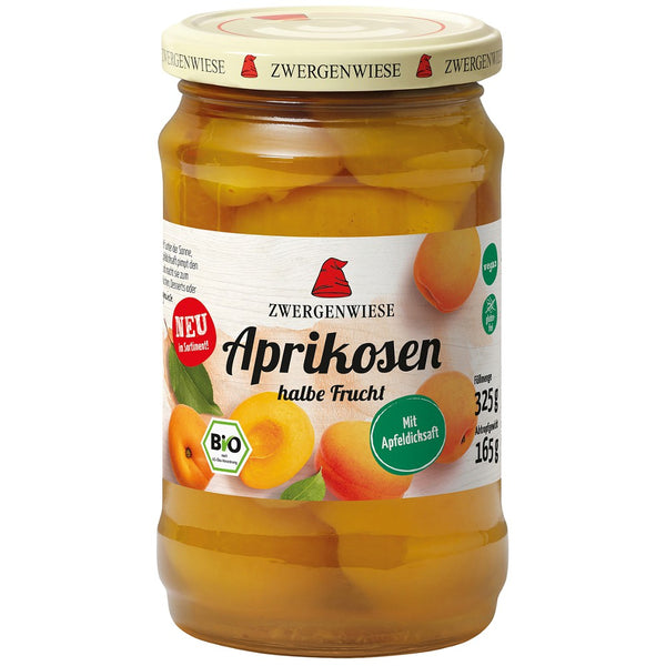 Compot bio de caise jumatati fara gluten, 325g