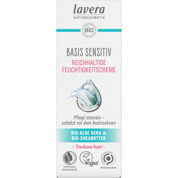 Crema sensitiv hidratanta cu aloe vera bio si unt de shea bio pentru ten uscat, 50ml