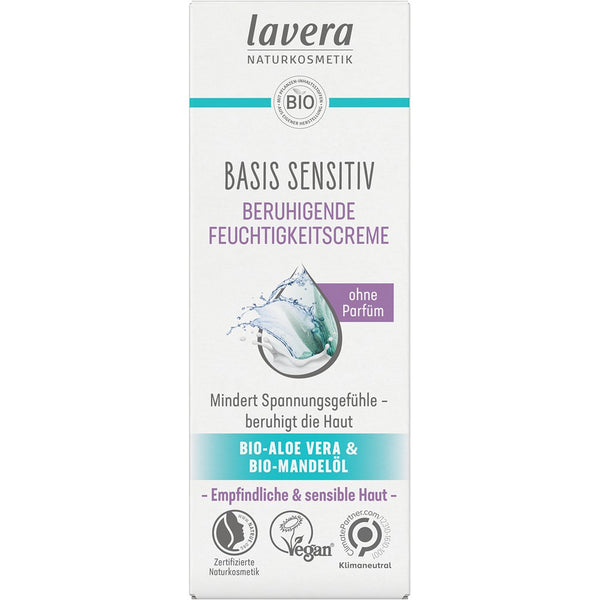 Crema sensitiv hidratanta si calmanta cu aloe vera bio si ulei de migdale bio pentru ten sensibil, 50ml
