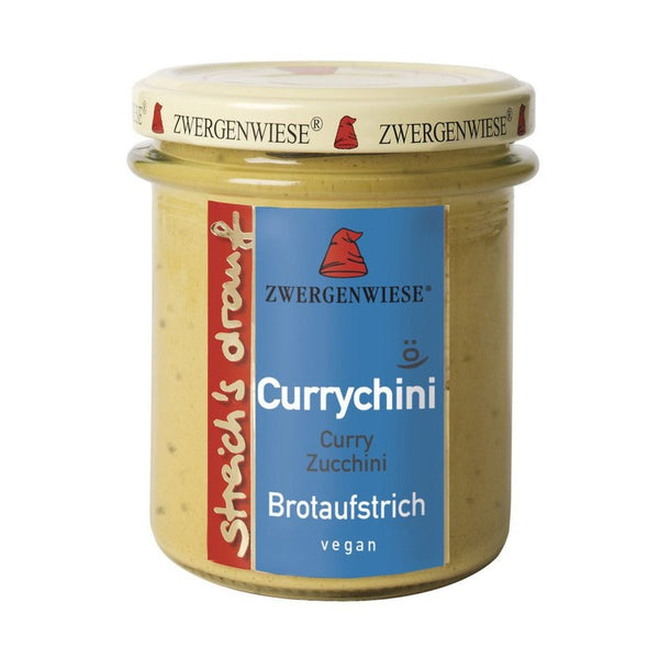 Crema bio tartinabila vegetala Currychini cu curry si zucchini, 160g