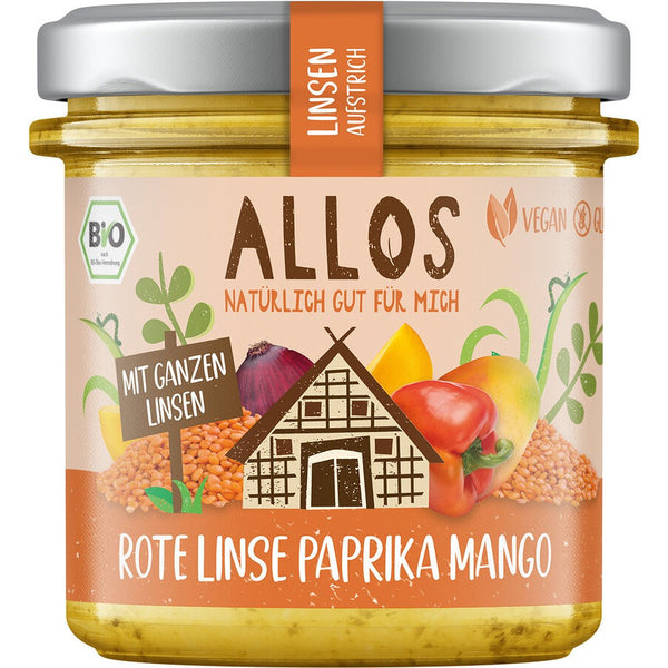 Crema tartinabila din linte ardei si mango fara gluten, 140g