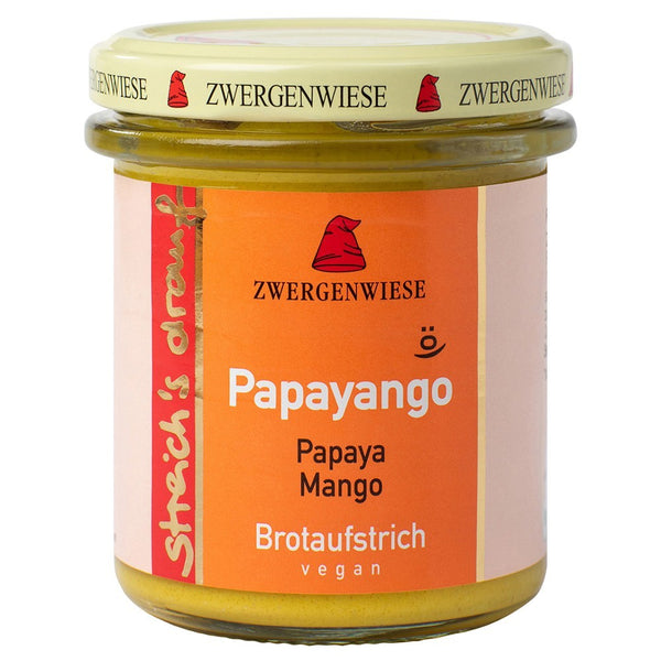 Crema tartinabila vegetala Papayango cu papaya picanta si mango, 160g