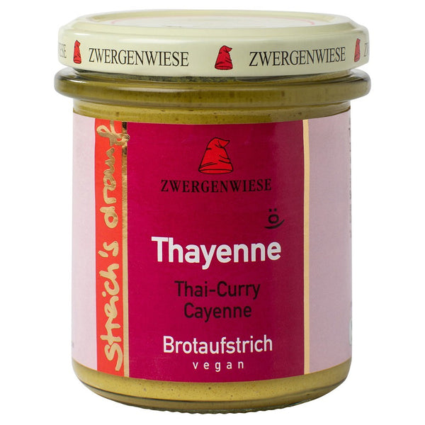 Crema tartinabila bio vegetala Thayenne cu Thai curry si ardei de cayenne, 160g