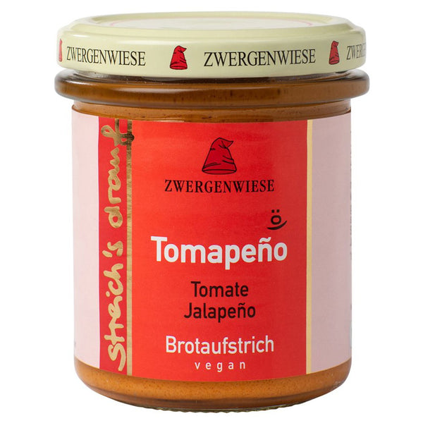 Crema tartinabila vegetala Tomapeno cu rosii si ardei Jalapeno, 160g