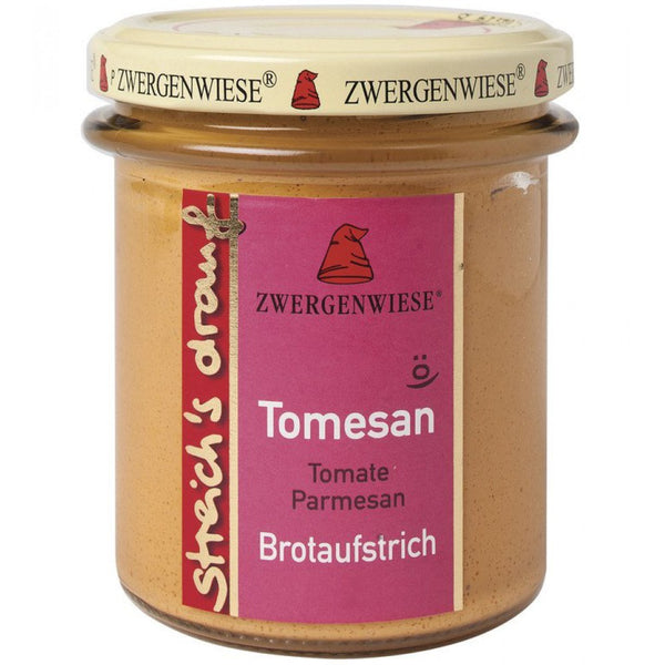 Crema tartinabila vegetala Tomesan cu tomate si parmezan, 160g