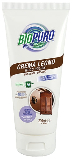 CREMA HIPOALERGENA PT. CURATAT, LUSTRUIT SI INTRETINUT LEMN BIO 200ML
