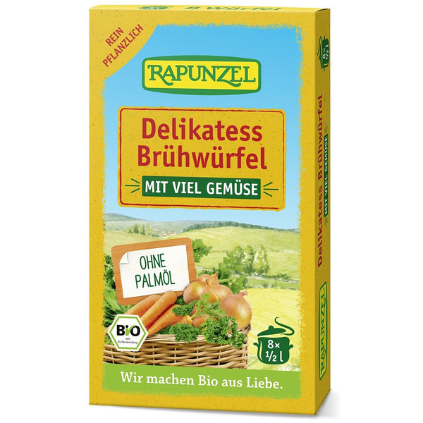 Cuburi bio de supa de legume bio delikatess 8 buc, 80g