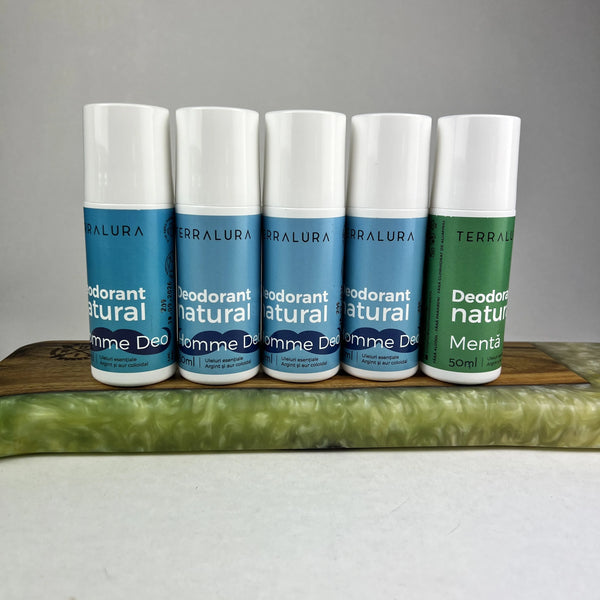 Pachet PROSPEȚIME pentru BĂRBAȚI 4 Homme Deo + 1 MENTĂ CADOU | Terralura