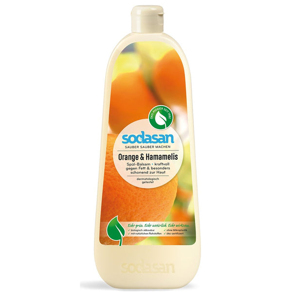 Detergent lichid de vase balsam cu portocala ecologic, 1L