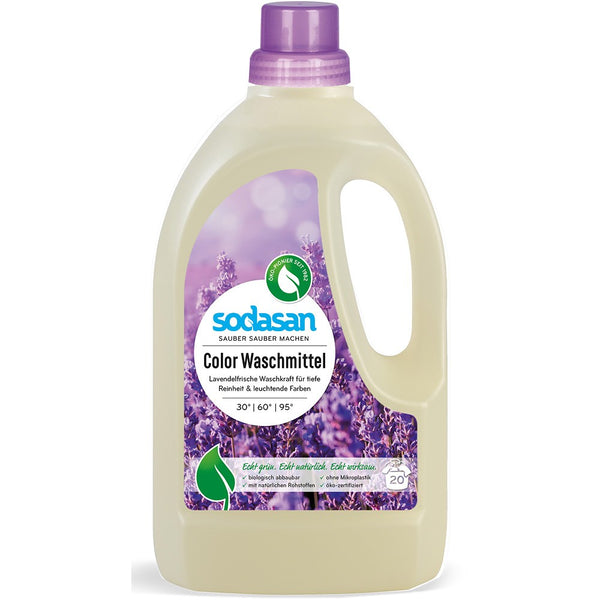 Detergent lichid pentru rufe colorate cu lavanda, 1.5L