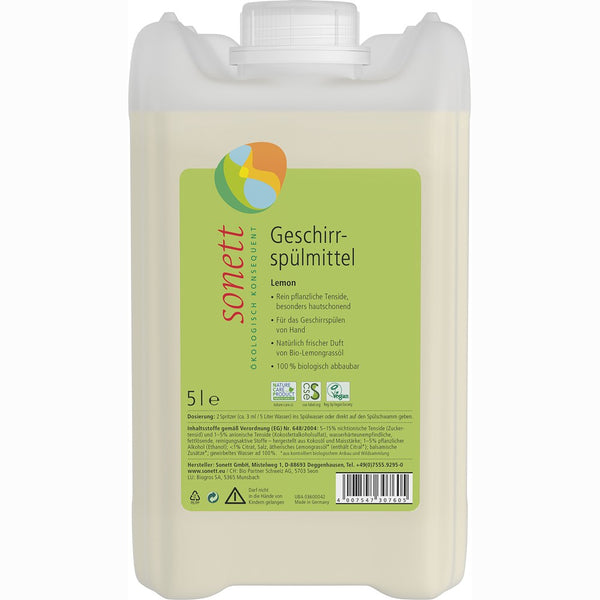 Detergent pentru spalat vase cu lamaie bio, 5L