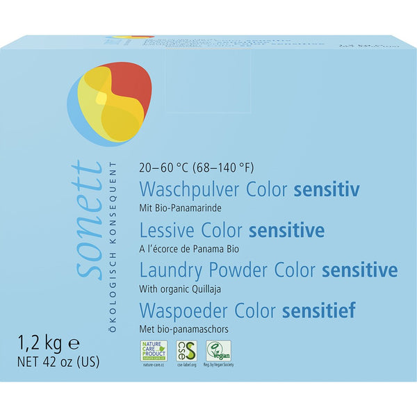 Black Friday - Reduceri Detergent pudra pentru rufe colorate sensitiv Sonett, 1.2kg Promotie - Bioshops.ro