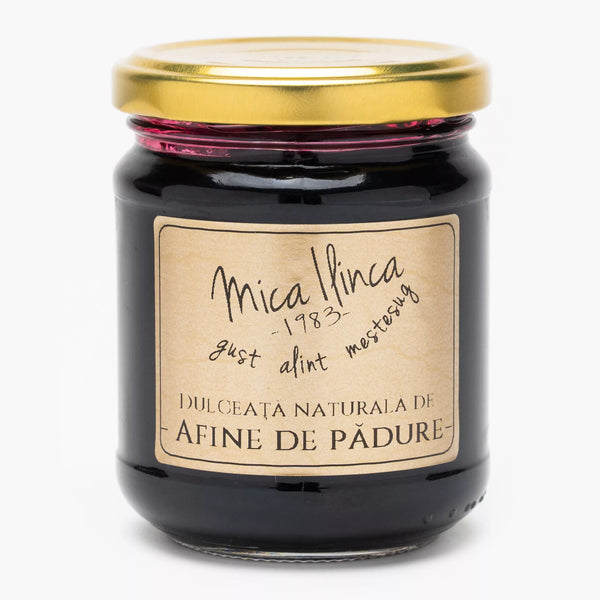 Dulceață Naturală de Afine de Pădure 70%, 220g | Mica Ilinca