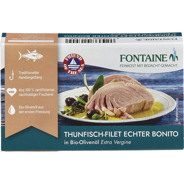 File de ton in ulei bio de masline, 120g