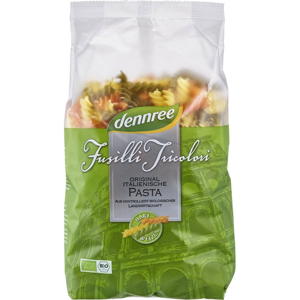 Fusilli tricolore ecologice, 500g