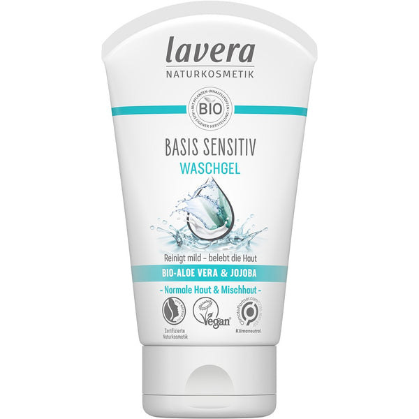 Gel pentru curatare cu aloe vera bio si jojoba sensitiv, 125ml