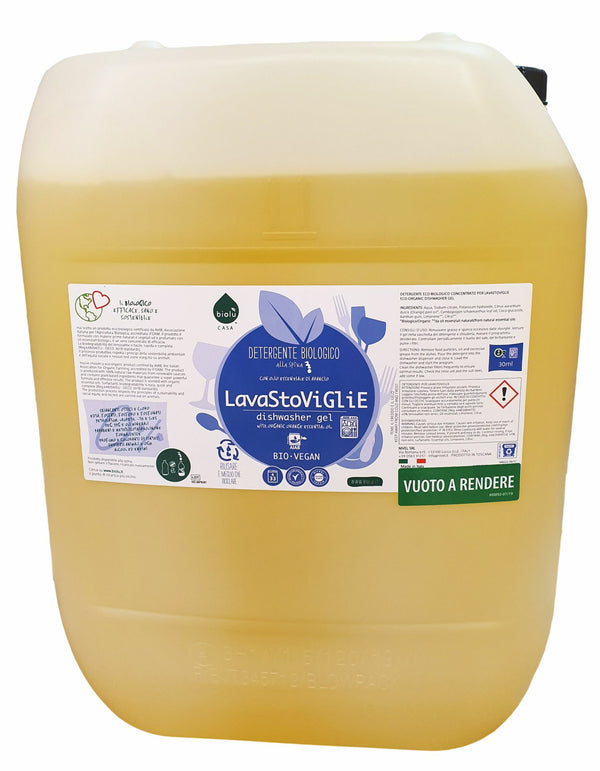 GEL PENTRU SPALAT VASE ECOLOGIC PENTRU MASINA DE SPALAT VASE 20L